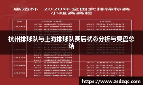 杭州排球队与上海排球队赛后状态分析与复盘总结